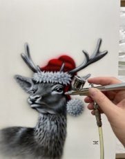 Christmascard Deer