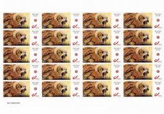 Postzegelvel  Roofvogels Stamps Eagle Owl